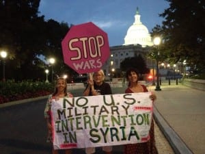 Codepink Women for Peace Protest Syria Strike at Capitol Hill