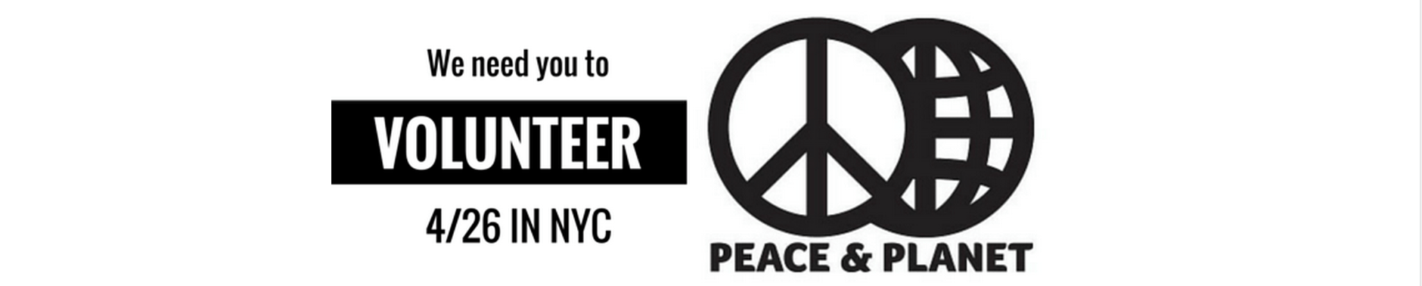 Sign up to Volunteer for Peace & Planet