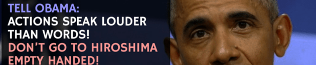 obama hiroshima banner nukes