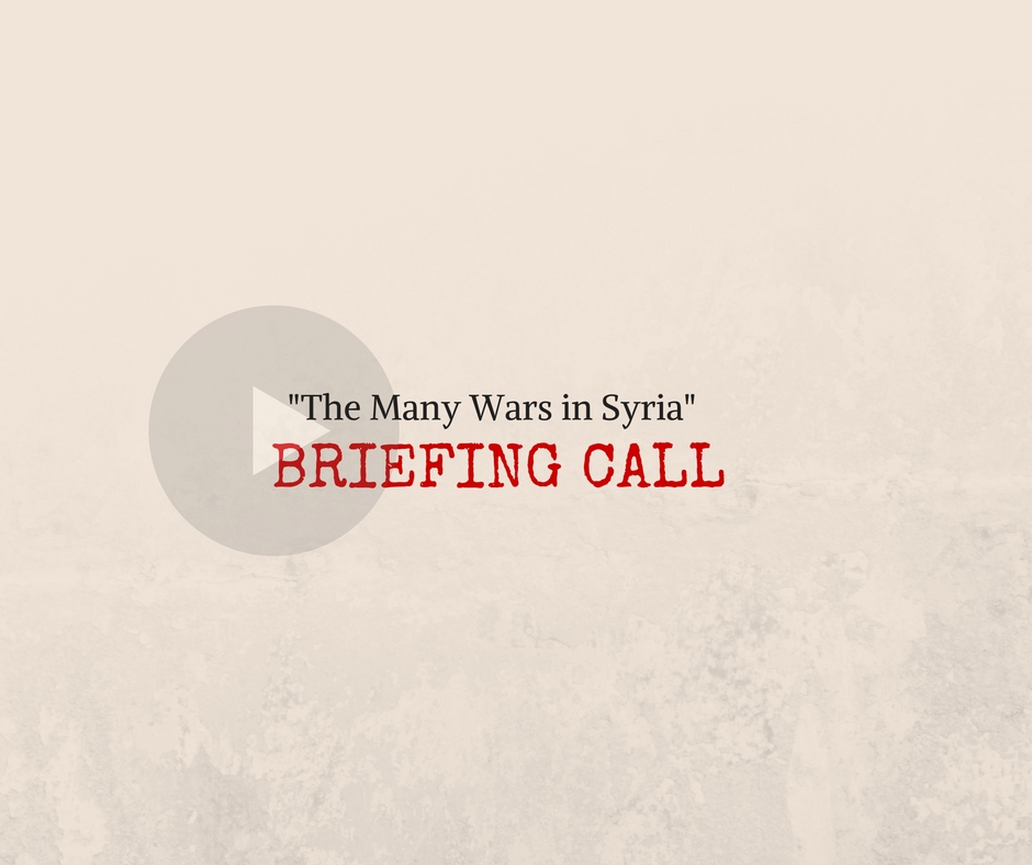 [AUDIO] “The Many Wars of Syria” Briefing with Phyllis Bennis