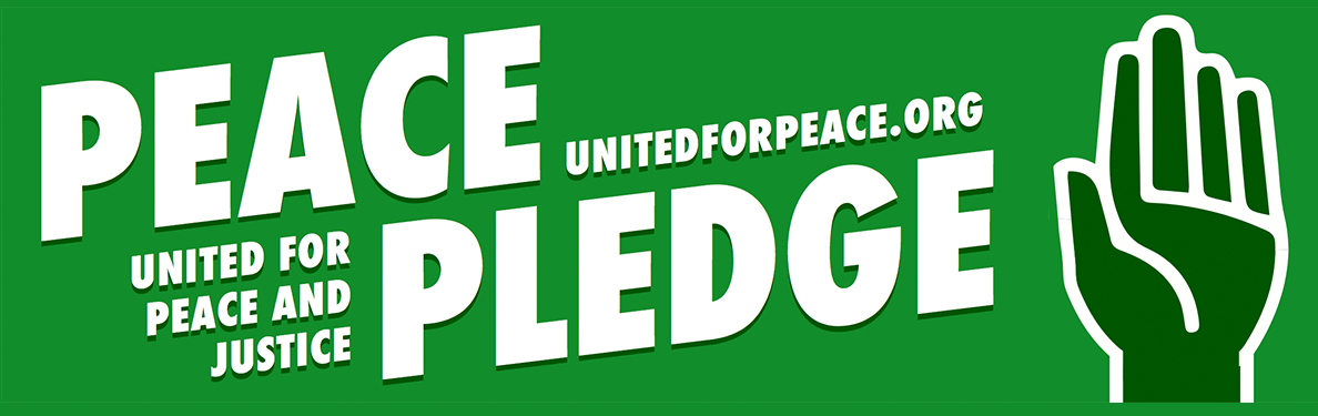 Election Worries? PEACE PLEDGE to Keep War Out of the White House!