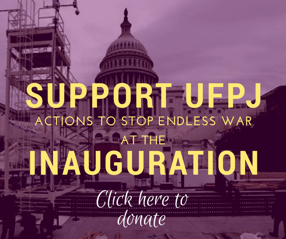 Take Action to Stop Endless War at the Inauguration