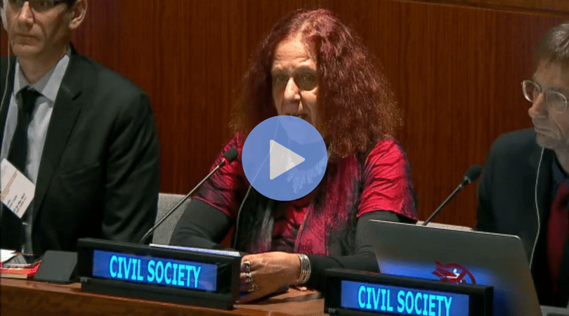 VIDEO: UFPJ Co-Convener Jackie Cabasso Addresses the UN Nuclear Ban Treaty Conference
