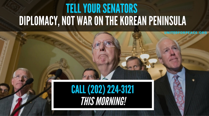 [Action Alert] Diplomacy, Not War on the Korean Peninsula