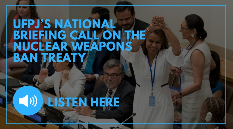 LISTEN: National Briefing Call on the Nuclear Weapons Ban Treaty