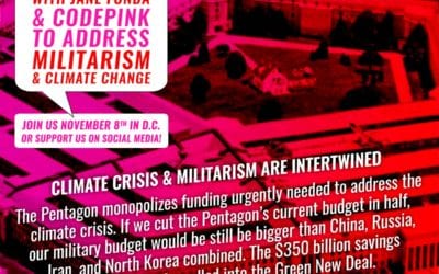 Join Us Friday!  Militarism & Climate Change Fire Drill Friday Nov 8