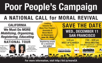 Poor People’s Campaign National Tour comes to San Francisco December 11