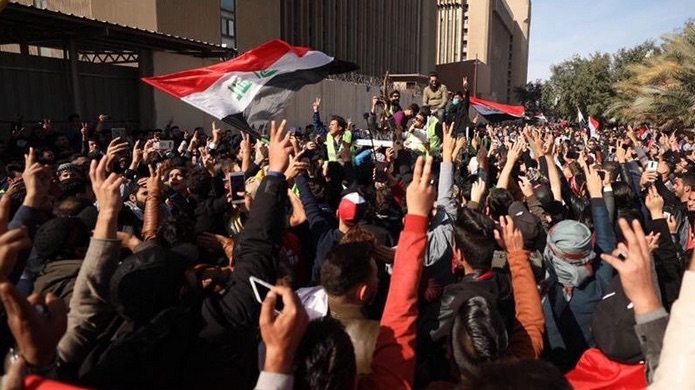 A message from the peaceful protesters of the Iraqi “October Revolution” to all who will stand and oppose war on January 25th