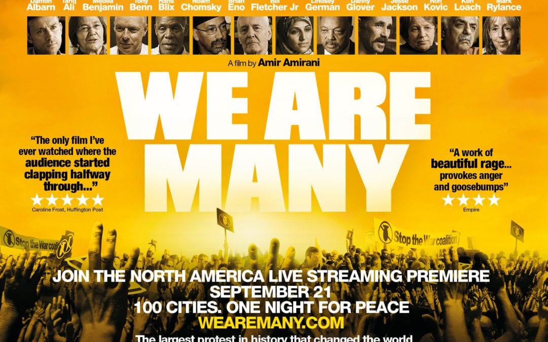 Virtual Screening and Benefit: We Are Many, a film about the February 15, 2003 demonstrations to stop the Iraq war.